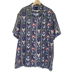 Tommy Bahama Original Fit Aloha Arrow IslandZone Camp Shirt Sz 2XL